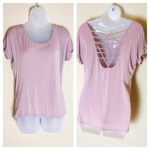 Crop Top Crisscross Back